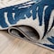 World Rug Gallery Vicenza Tropical Floral Indoor/Outdoor Runner Rug 2' x 7' Navy 8011NAVY2X7 - alternate 2